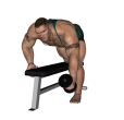 Dumbbell Row - Single Arm Inwards